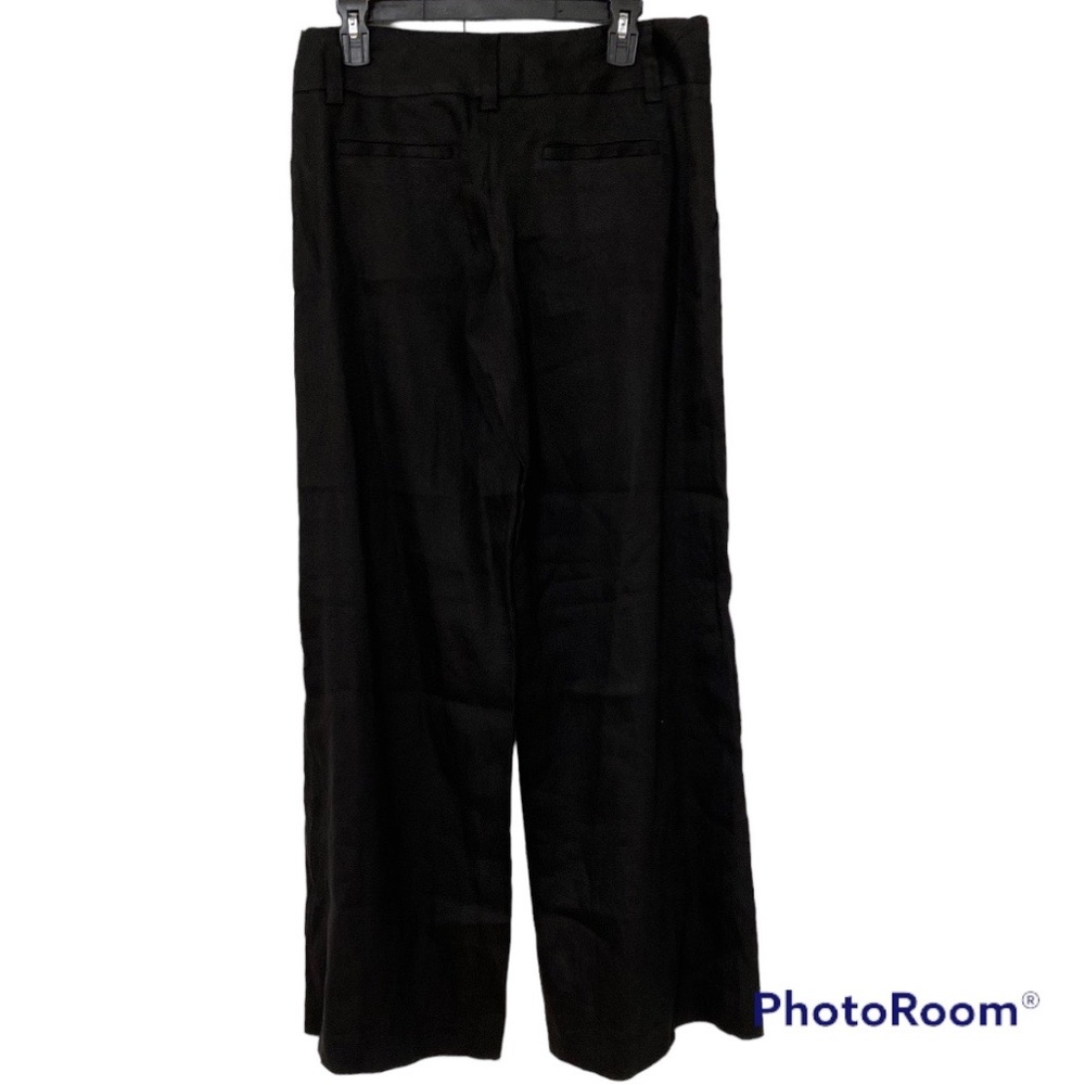 ALICE & OLIVIA Wide Leg Linen Blend Pants 8